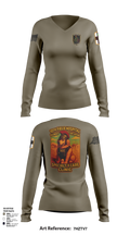 SCC 10th Field Hospital 86139824 Women's Long Sleeve V-neck Shirt - 103