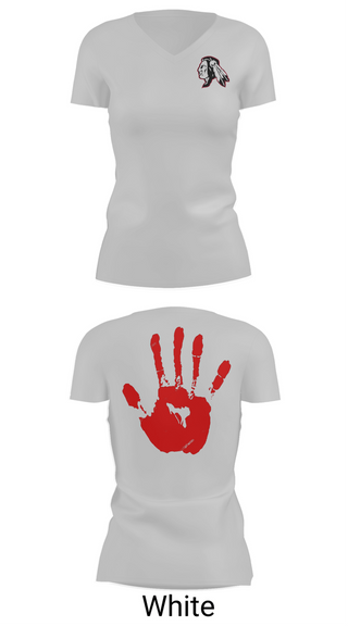 Womens Short Sleeve Vneck Shirt, Owyhee Braves, Wrestling, Teamtime, Team time, sublimation, custom sports apparel, team uniforms, spirit wear, spiritwear, sports uniforms, custom shirts, team store, custom team store, fundraiser sports, apparel fundraiser