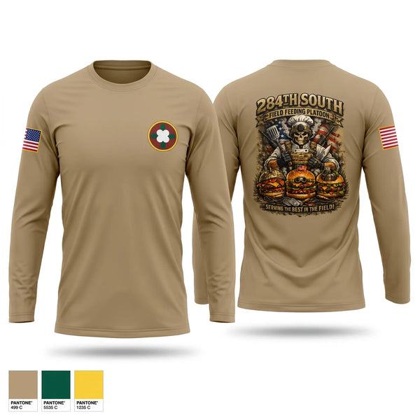 Long Sleeve Performance Shirt, 284th Field Feeding Team, National Guard, Teamtime, Team time, sublimation, custom sports apparel, team uniforms, spirit wear, spiritwear, sports uniforms, custom shirts, team store, custom team store, fundraiser sports, apparel fundraiser