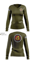 9th Engineer Support Battalion 95542880 Women's Long Sleeve V-neck Shirt - 22