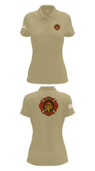 Womens Short Sleeve Performance Polo, City of Lake Geneva Fire Department, , Teamtime, Team time, sublimation, custom sports apparel, team uniforms, spirit wear, spiritwear, sports uniforms, custom shirts, team store, custom team store, fundraiser sports, apparel fundraiser