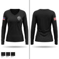 VCAT Women's Long Sleeve V-neck Shirt - 1