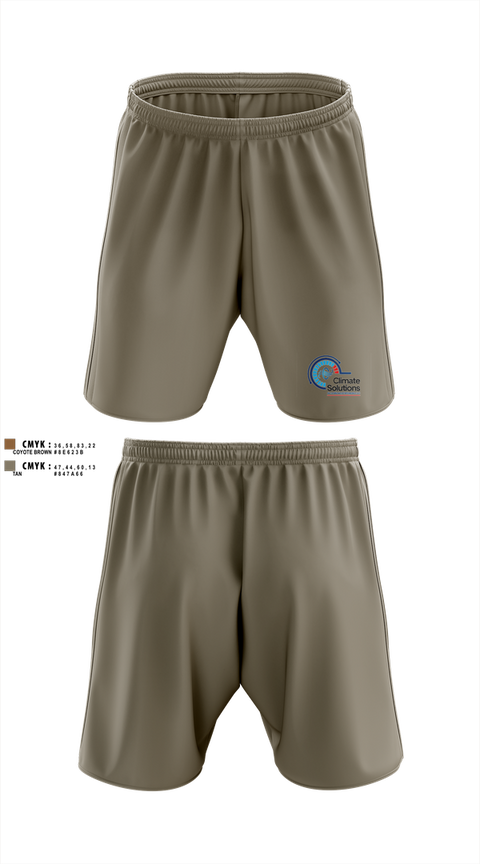 Athletic Shorts With Pockets, Climate Solutions Air conditioning & Refrigeration LLC, , Teamtime, Team time, sublimation, custom sports apparel, team uniforms, spirit wear, spiritwear, sports uniforms, custom shirts, team store, custom team store, fundraiser sports, apparel fundraiser