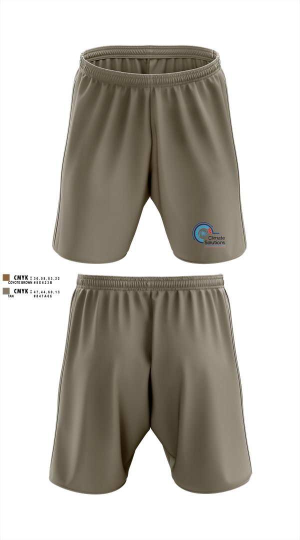 Athletic Shorts With Pockets, Climate Solutions Air conditioning & Refrigeration LLC, , Teamtime, Team time, sublimation, custom sports apparel, team uniforms, spirit wear, spiritwear, sports uniforms, custom shirts, team store, custom team store, fundraiser sports, apparel fundraiser
