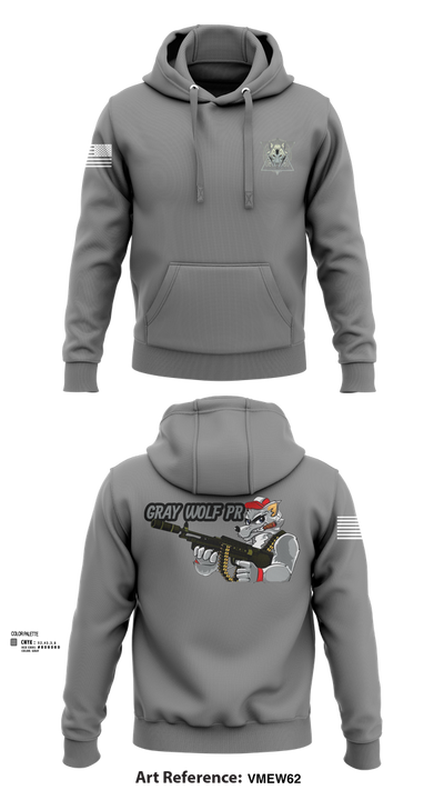 Gray Wolf  Hoodie - 2