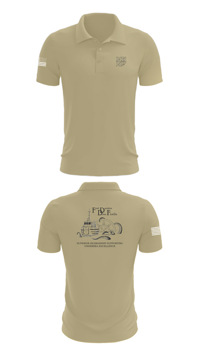 Naval Submarine Support Facility Short Sleeve Performance Polo - 83