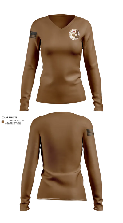 Tripler Kilape 11149375 Women's Long Sleeve V-neck Shirt - 110