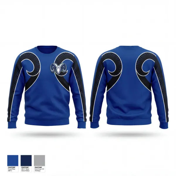 Crew Neck Sweatshirt, Ramsay, Softball, Teamtime, Team time, sublimation, custom sports apparel, team uniforms, spirit wear, spiritwear, sports uniforms, custom shirts, team store, custom team store, fundraiser sports, apparel fundraiser