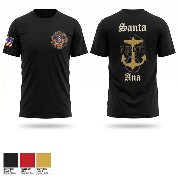 Old School Cotton Feel Shirt, Santa Ana, Navy, Teamtime, Team time, sublimation, custom sports apparel, team uniforms, spirit wear, spiritwear, sports uniforms, custom shirts, team store, custom team store, fundraiser sports, apparel fundraiser