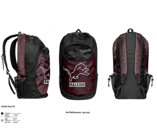 Gear Bag, Raleigh, Women's Basketball, Teamtime, Team time, sublimation, custom sports apparel, team uniforms, spirit wear, spiritwear, sports uniforms, custom shirts, team store, custom team store, fundraiser sports, apparel fundraiser