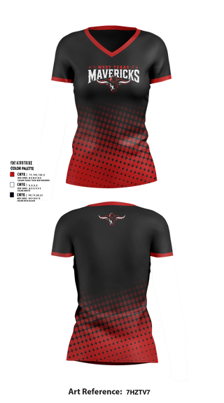 Womens Short Sleeve Vneck Shirt, West Texas Mavericks, Baseball, Teamtime, Team time, sublimation, custom sports apparel, team uniforms, spirit wear, spiritwear, sports uniforms, custom shirts, team store, custom team store, fundraiser sports, apparel fundraiser