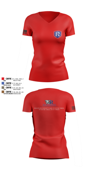 Womens Short Sleeve Vneck Shirt, RICS Raiders, Army, Teamtime, Team time, sublimation, custom sports apparel, team uniforms, spirit wear, spiritwear, sports uniforms, custom shirts, team store, custom team store, fundraiser sports, apparel fundraiser