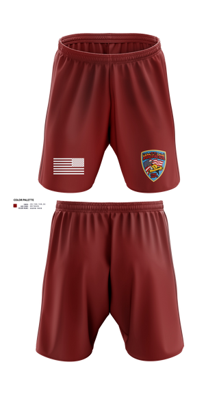 Athletic Shorts With Pockets, St. Boni, Fire Department, Teamtime, Team time, sublimation, custom sports apparel, team uniforms, spirit wear, spiritwear, sports uniforms, custom shirts, team store, custom team store, fundraiser sports, apparel fundraiser