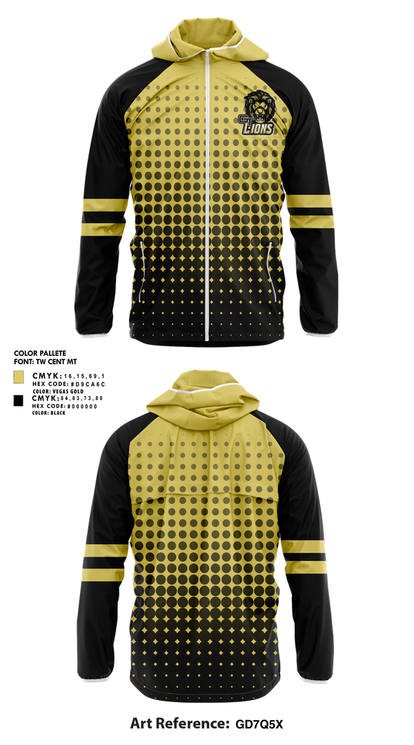 Windbreaker, Gt lions, , Teamtime, Team time, sublimation, custom sports apparel, team uniforms, spirit wear, spiritwear, sports uniforms, custom shirts, team store, custom team store, fundraiser sports, apparel fundraiser