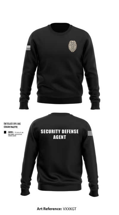 IMMUNE Security Defense Agency 11960591 Crew Neck Sweatshirt - 42