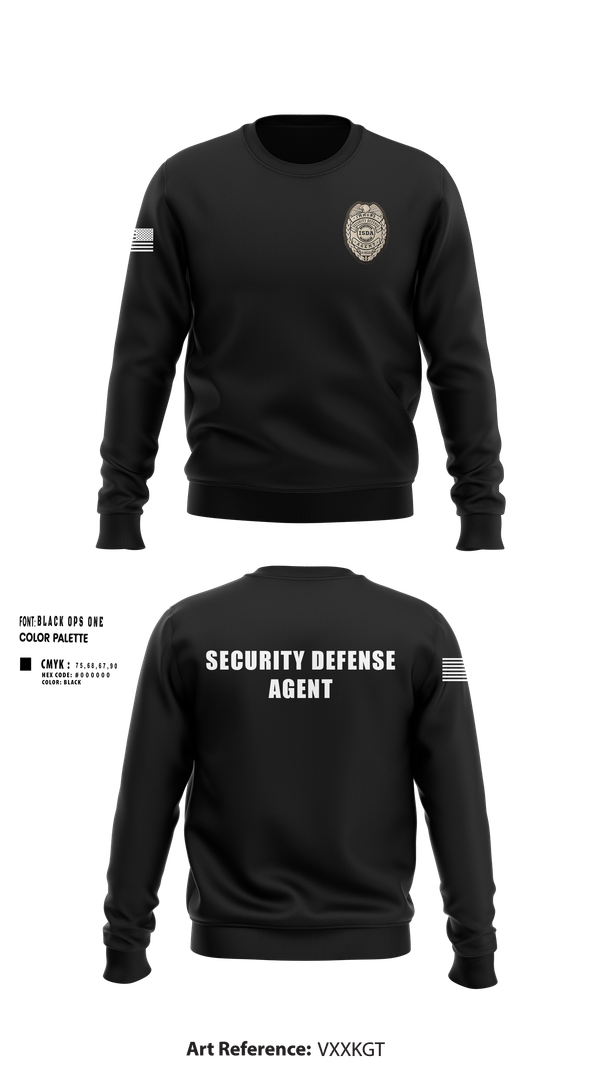 Crew Neck Sweatshirt, IMMUNE Security Defense Agency, , Teamtime, Team time, sublimation, custom sports apparel, team uniforms, spirit wear, spiritwear, sports uniforms, custom shirts, team store, custom team store, fundraiser sports, apparel fundraiser