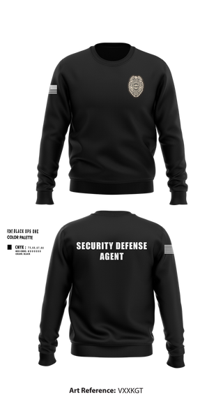 Crew Neck Sweatshirt, IMMUNE Security Defense Agency, , Teamtime, Team time, sublimation, custom sports apparel, team uniforms, spirit wear, spiritwear, sports uniforms, custom shirts, team store, custom team store, fundraiser sports, apparel fundraiser