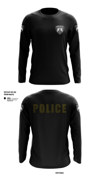Long Sleeve Performance Shirt, New York Mills Police Department, Police, Teamtime, Team time, sublimation, custom sports apparel, team uniforms, spirit wear, spiritwear, sports uniforms, custom shirts, team store, custom team store, fundraiser sports, apparel fundraiser
