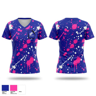 Womens Short Sleeve Vneck Shirt, Revamp Track Club, Track & Field, Teamtime, Team time, sublimation, custom sports apparel, team uniforms, spirit wear, spiritwear, sports uniforms, custom shirts, team store, custom team store, fundraiser sports, apparel fundraiser