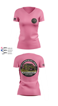 A 1/111 Field Artillery 90044147 Women's Short Sleeve V-neck Shirt - 2