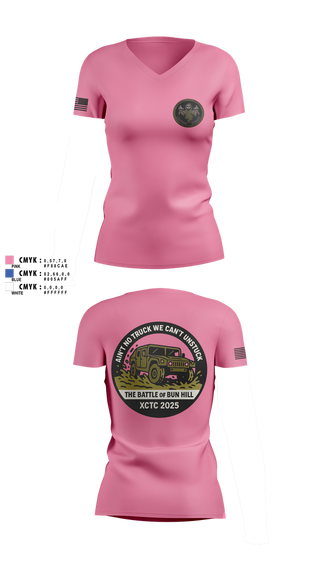 Womens Short Sleeve Vneck Shirt, A 1/111 Field Artillery, , Teamtime, Team time, sublimation, custom sports apparel, team uniforms, spirit wear, spiritwear, sports uniforms, custom shirts, team store, custom team store, fundraiser sports, apparel fundraiser
