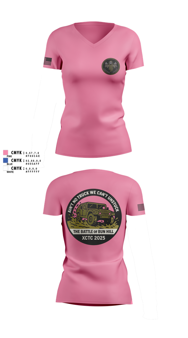 Womens Short Sleeve Vneck Shirt, A 1/111 Field Artillery, , Teamtime, Team time, sublimation, custom sports apparel, team uniforms, spirit wear, spiritwear, sports uniforms, custom shirts, team store, custom team store, fundraiser sports, apparel fundraiser
