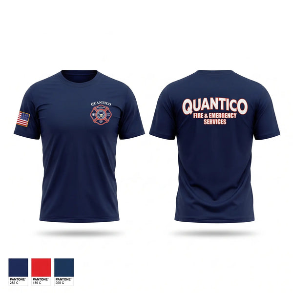 Short Sleeve Performance Shirt, Quantico Fire and Emergency Services, Fire Department, Teamtime, Team time, sublimation, custom sports apparel, team uniforms, spirit wear, spiritwear, sports uniforms, custom shirts, team store, custom team store, fundraiser sports, apparel fundraiser