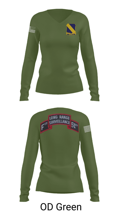 Fco 51st infantry LRSU 81538423 Women's Long Sleeve V-neck Shirt - 57