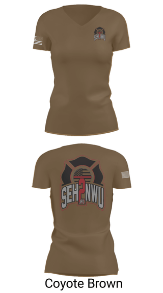 Women's Short Sleeve Vneck Shirt, SEHNWU, Fire Department, Teamtime, Team time, sublimation, custom sports apparel, team uniforms, spirit wear, spiritwear, sports uniforms, custom shirts, team store, custom team store, fundraiser sports, apparel fundraiser