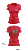817th engineer sapper 48720796 Women's Short Sleeve V-neck Shirt - 53