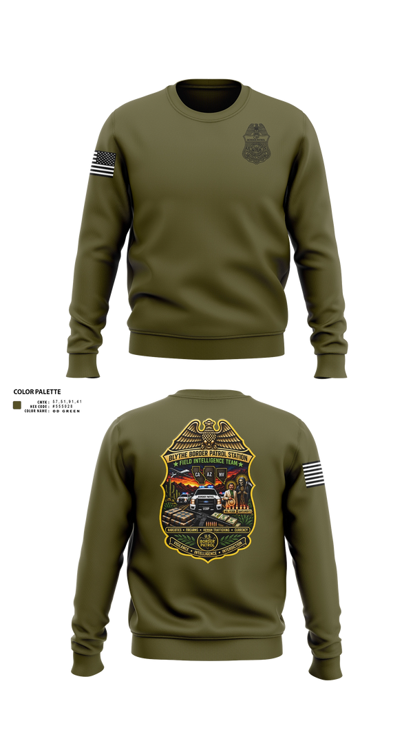 Crew Neck Sweatshirt, Field intelligence team, Police, Teamtime, Team time, sublimation, custom sports apparel, team uniforms, spirit wear, spiritwear, sports uniforms, custom shirts, team store, custom team store, fundraiser sports, apparel fundraiser
