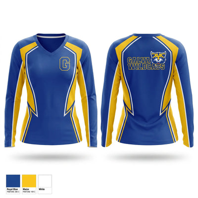 Wildcats Women's Long Sleeve V-neck Shirt - 1