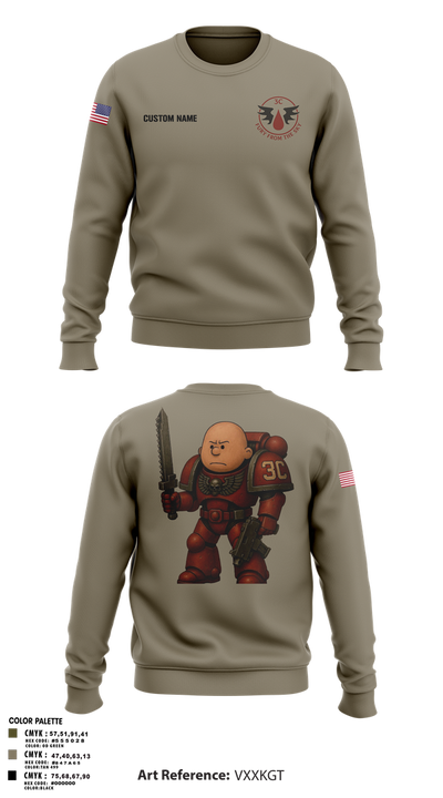 3rd Platoon, CCo, 1-508th PIR Crew Neck Sweatshirt - 28