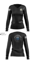 Manhattan Police Department 25505954 Women's Long Sleeve V-neck Shirt - 140