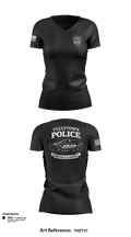 Tullytown Police 11092571 Women's Short Sleeve V-neck Shirt - 1
