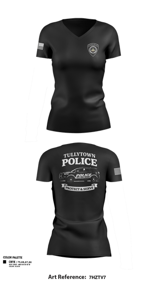 Womens Short Sleeve Vneck Shirt, Tullytown Police, Police, Teamtime, Team time, sublimation, custom sports apparel, team uniforms, spirit wear, spiritwear, sports uniforms, custom shirts, team store, custom team store, fundraiser sports, apparel fundraiser