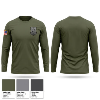 Long Sleeve Performance Shirt, Chester County Prison Emergency Response Team CERT, Police, Teamtime, Team time, sublimation, custom sports apparel, team uniforms, spirit wear, spiritwear, sports uniforms, custom shirts, team store, custom team store, fundraiser sports, apparel fundraiser