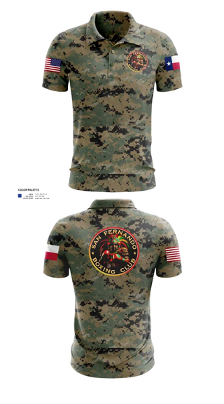 Short Sleeve Performance Polo, San Fernando Boxing Club, Spirit Store, Teamtime, Team time, sublimation, custom sports apparel, team uniforms, spirit wear, spiritwear, sports uniforms, custom shirts, team store, custom team store, fundraiser sports, apparel fundraiser