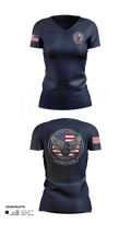 SCPD Motorcycle Unit 71212089 Women's Short Sleeve V-neck Shirt - 40