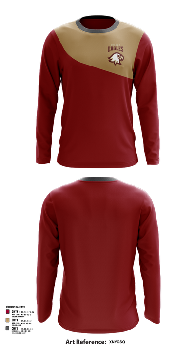 Sharon Eagles Cross Country 36520134 Long Sleeve Performance Shirt 2