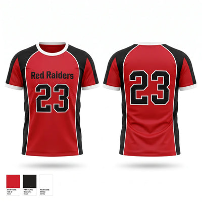 Red Raiders Soft Poly Tee Cotton Like Feel - 1
