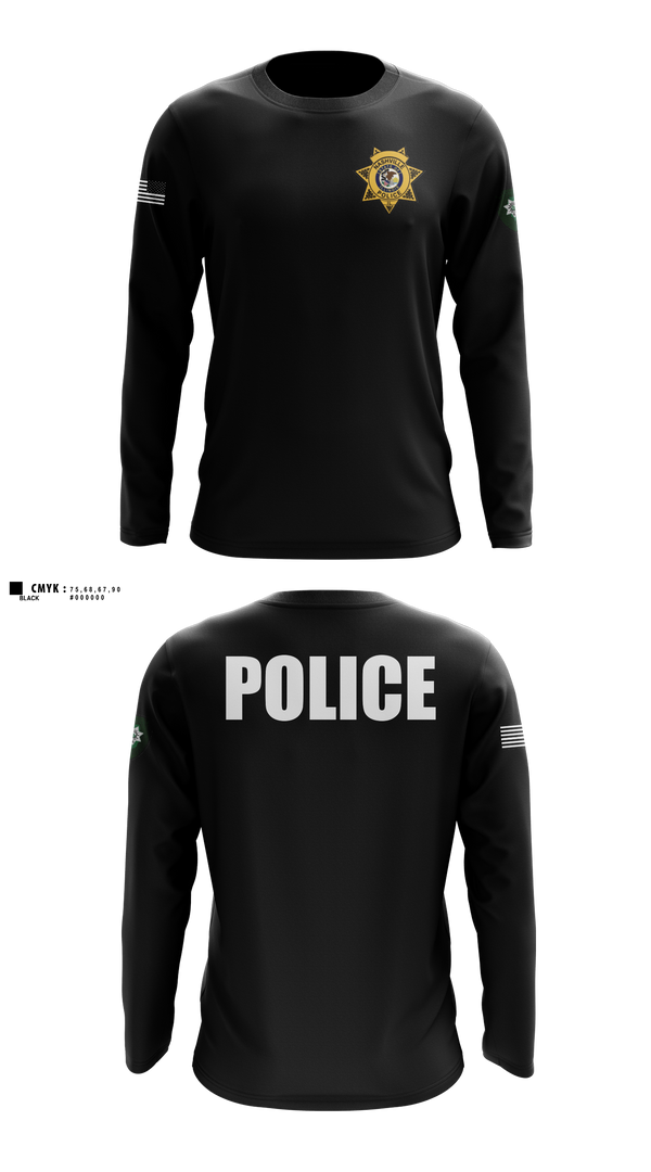 Long Sleeve Performance Shirt, Nashville Police Department, Illinois, Police, Teamtime, Team time, sublimation, custom sports apparel, team uniforms, spirit wear, spiritwear, sports uniforms, custom shirts, team store, custom team store, fundraiser sports, apparel fundraiser
