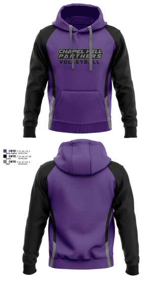 Hoodie, Chapel Hill Panthers, Women's Volleyball, Teamtime, Team time, sublimation, custom sports apparel, team uniforms, spirit wear, spiritwear, sports uniforms, custom shirts, team store, custom team store, fundraiser sports, apparel fundraiser