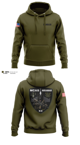 Hoodie, MCAS Miramar Military Working Dog Section, Marines, Teamtime, Team time, sublimation, custom sports apparel, team uniforms, spirit wear, spiritwear, sports uniforms, custom shirts, team store, custom team store, fundraiser sports, apparel fundraiser