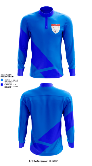 Quarter Zip Jacket, GodzNilla, Men's Soccer, Teamtime, Team time, sublimation, custom sports apparel, team uniforms, spirit wear, spiritwear, sports uniforms, custom shirts, team store, custom team store, fundraiser sports, apparel fundraiser