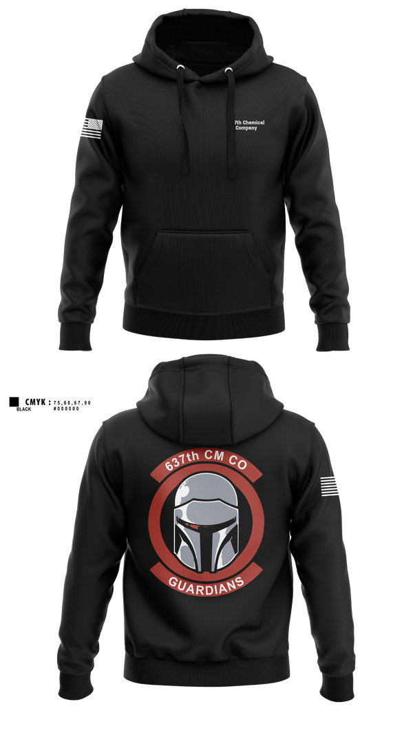 Hoodie, 637th Chemical Company, National Guard, Teamtime, Team time, sublimation, custom sports apparel, team uniforms, spirit wear, spiritwear, sports uniforms, custom shirts, team store, custom team store, fundraiser sports, apparel fundraiser