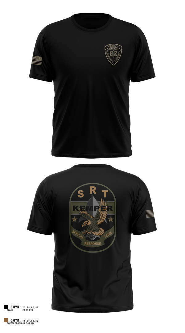 Short Sleeve Performance Shirt, Kemper County Sheriff’s Office, Police, Teamtime, Team time, sublimation, custom sports apparel, team uniforms, spirit wear, spiritwear, sports uniforms, custom shirts, team store, custom team store, fundraiser sports, apparel fundraiser