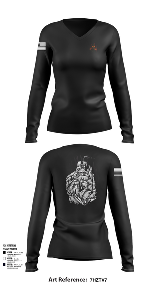 Womens Long Sleeve Vneck Shirt, Border patrol, , Teamtime, Team time, sublimation, custom sports apparel, team uniforms, spirit wear, spiritwear, sports uniforms, custom shirts, team store, custom team store, fundraiser sports, apparel fundraiser