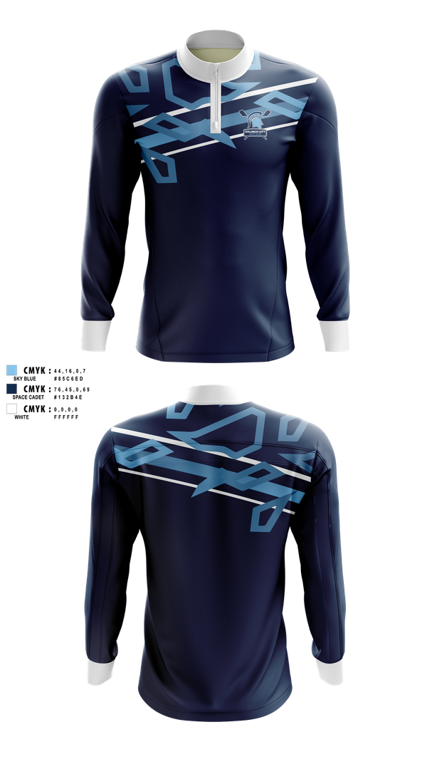 Quarter Zip Jacket, Orlando City Boat Club, E-Sports, Teamtime, Team time, sublimation, custom sports apparel, team uniforms, spirit wear, spiritwear, sports uniforms, custom shirts, team store, custom team store, fundraiser sports, apparel fundraiser