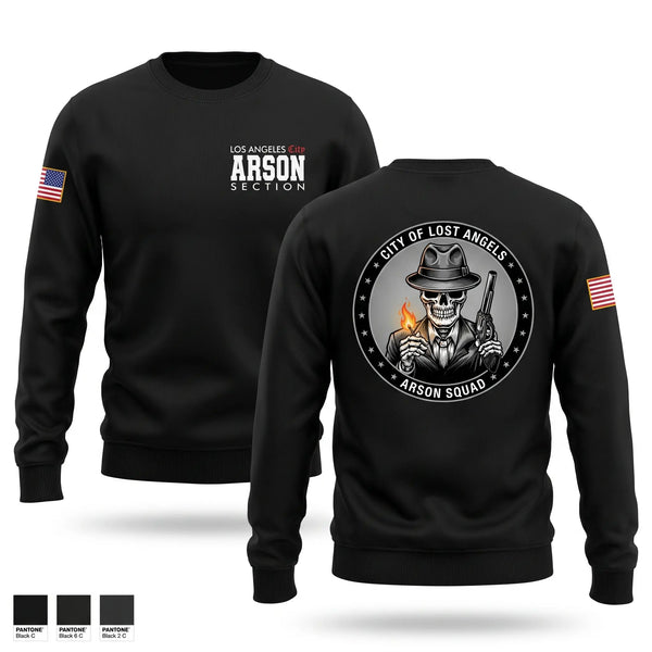 Crew Neck Sweatshirt, Arson Squad, Fire Department, Teamtime, Team time, sublimation, custom sports apparel, team uniforms, spirit wear, spiritwear, sports uniforms, custom shirts, team store, custom team store, fundraiser sports, apparel fundraiser
